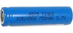 HADEX Nabíjací článok Li-Ion ICR14500-AA 3,7V/750mAh TINKO