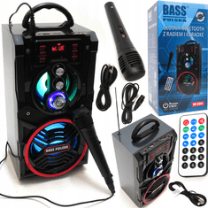 Bass Bluetooth reproduktor s rádiom a funkciou karaoke BP-5941