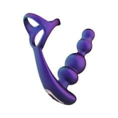 Hueman Hueman Stellar Force (Purple), vibračný análny kolík s uzdičkou na penis