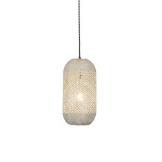 ACA ACA Lighting závesné svietidlo 1XE27 ratan plus drevo D20XH120CM COCONUT OD761P20RW