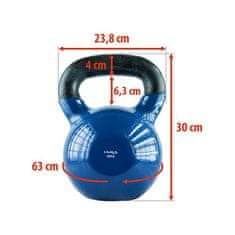 HMS kettlebell pokrytý vinylom KN 32 kg