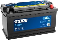 Exide Excell 95Ah Autobatéria 12V, 800A , EB950