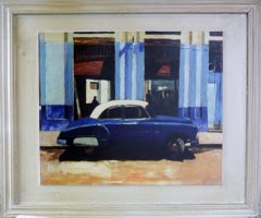 shumee Modrý obrázok auta zo série Car, rozmery 48,5x41 cm