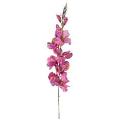 shumee Ružový umelý kvet Gladiola, dĺžka 70 cm, v jesenných odtieňoch