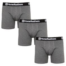 Horsefeathers 3PACK pánske boxerky Dynasty heather antracite (AM067B) - veľkosť L