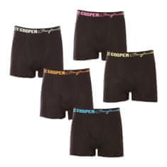 Lee Cooper 5PACK pánske boxerky čierné (LCU3200774A-1948355) - veľkosť XL