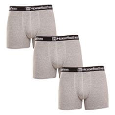 Horsefeathers 3PACK pánske boxerky Dynasty heather gray (AM067C) - veľkosť L