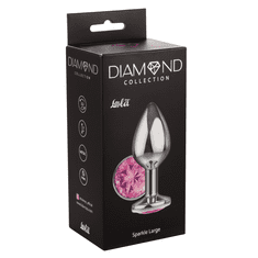 Lola Games Análny kolík Diamond Sparkle Large fialový - Ružová