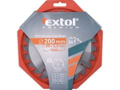 Extol Premium Kotúč pílový s SK plátky, O 200x3,0x30mm, 24T