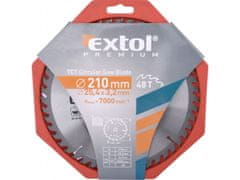 Extol Premium Kotúč pílový s SK plátky, O 210x3,0x25,4mm, 48T