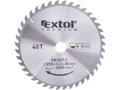 Extol Premium Kotúč pílový s SK plátky, O 250x3,0x30mm, 40T