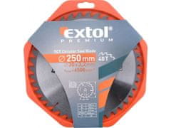 Extol Premium Kotúč pílový s SK plátky, O 250x3,0x30mm, 40T