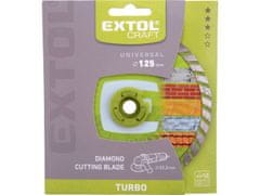 Extol Craft Kotúč diamantový rezný, turbo - suché i mokré rezanie, O 125x22,2x2mm