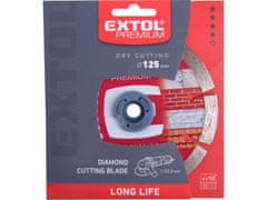 Extol Premium Kotúč diamantový rezný, segmentový Long Life - suché rezanie, 125x22,2x2mm