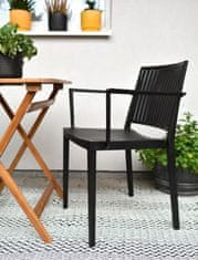 Rojaplast Kreslo BARS ARMCHAIR - čierna