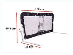 KIK KX5319_1 Bezpečnostná zábrana 120 cm čierná