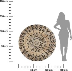 Dekorstyle Okrúhly jutový dekoratívny koberec 120 cm I