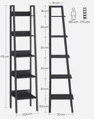 Songmics Regál Vasagle Narrow čierny