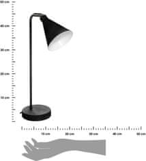 Dekorstyle Stolová lampa Linn čierna 45,5 cm