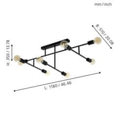 EGLO EGLO Stropné svietidlo BELSIANA 98035