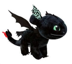 Hollywood Plyšový drak Toothless so zelenými krídlami - Ako si vycvičiť draka 3 - 40 cm