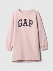 Gap Detské mikinové oversize šaty s logom L