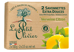 Le Petit Olivier Le Petit Olivier Extra jemné mýdlo - Verbena a citrón, 2x100g