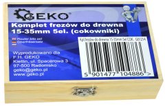 GEKO Sada sukovníkov 5-dielna 15 20 25 30 35 mm