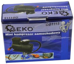 GEKO Kompresor mini 12V + adaptéry