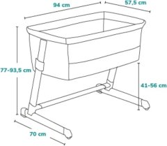 Lionelo Postieľka Thomi Plus 5v1 Grey Concrete