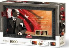 Art puzzle Puzzle s rámom a lepidlom 3v1 Atatürk a Anitkabir 1000 dielikov