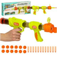 MG Air Popper Nerf 2in1 guľová pištol s nábojmi, zelená