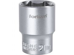 Fortum Hlavica nástrčná 1/2", 21mm, L 38mm