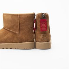 Ugg Australia Členkové topánky hnedá 36 EU W Classic Mini Logo Zip