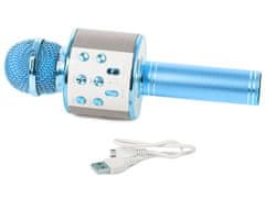 Verk Bluetooth bezdrátový mikrofon karaoke reproduktor hlasový modulátor kulatý