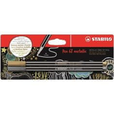 Stabilo Fixy Pen 68 metallic, sada 2 farieb