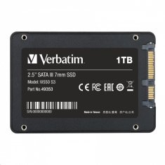 Verbatim SSD Interný disk 2.5&quot; SATA III Vi550 S3, Solid State Drive 1TB 49353