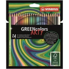 Stabilo Pastelky GREENcolors &quot;ARTY&quot;, 24 farieb