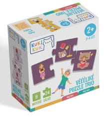 KukiKuk 80042 Vééľké puzzle trio Môj deň