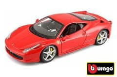 BBurago 1:24 Ferrari 458 Italia červená 18-26003