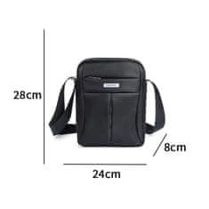 IZMAEL Pánska Crossbody Taška Boiseen Carlo-Čierna KP35744