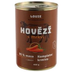 Konzerva LOUIE hovädzie s mrkvou 400g