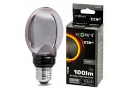 Eco light Dekoratívna LED žiarovka E27 4W 100lm G80 - rada ZERO