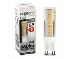 ECOLIGHT LED žiarovka G9 - 7W - 660lm - 4000k - neutrálna farba Eco Light