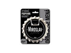 Nekupto Otvárač na pivo, podpivník s menom MIROSLAV V.I.P.