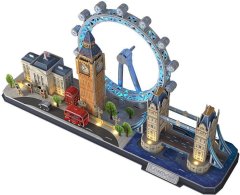 CubicFun Svietiace 3D puzzle CityLine panorama: Londýn 186 dielikov