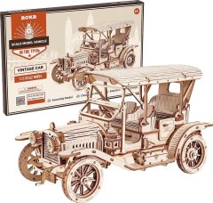 Robotime Roker 3D drevené puzzle Historický automobil 298 dielikov