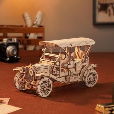 Robotime Roker 3D drevené puzzle Historický automobil 298 dielikov