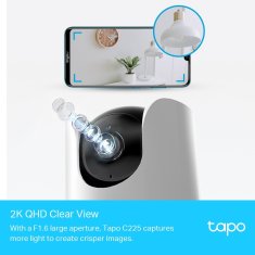 TP-LINK Tapo C225 - Domáca bezpečnostná Wi-Fi kamera, 4MP (2560 × 1440), ONVIF