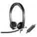 Logitech Headset H650e Stereo / drôtové slúchadlá + mikrofón / USB / čierna